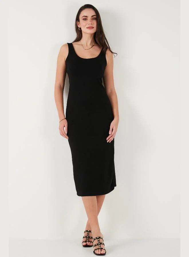 Lela  Lela Slim Fit Thick Strap Midi Dress Women's DRESS 5866154 for Women | Best Price UAE