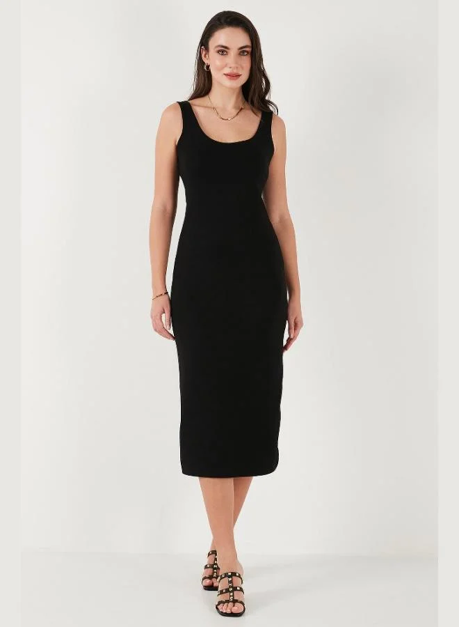 Lela Lela Slim Fit Thick Strap Midi Dress Women's DRESS 5866154