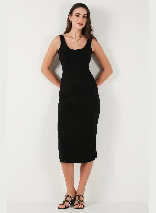 Lela  Lela Slim Fit Thick Strap Midi Dress Women's DRESS 5866154 for Women | Best Price UAE
