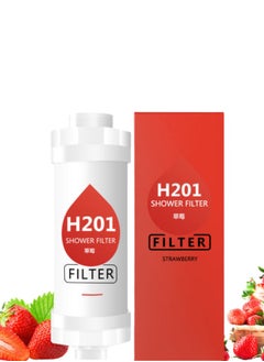 H201 Vitamin C Shower Filter for hair fall - Water Purifying Shower Head for Healthy Skin & Hair - Vitamin C Infuser, Hard Water Softener, Beaded Filter for Bacteria Removal - Bathroom Accessories for Hair Loss Prevention & Hydration  - Image 1