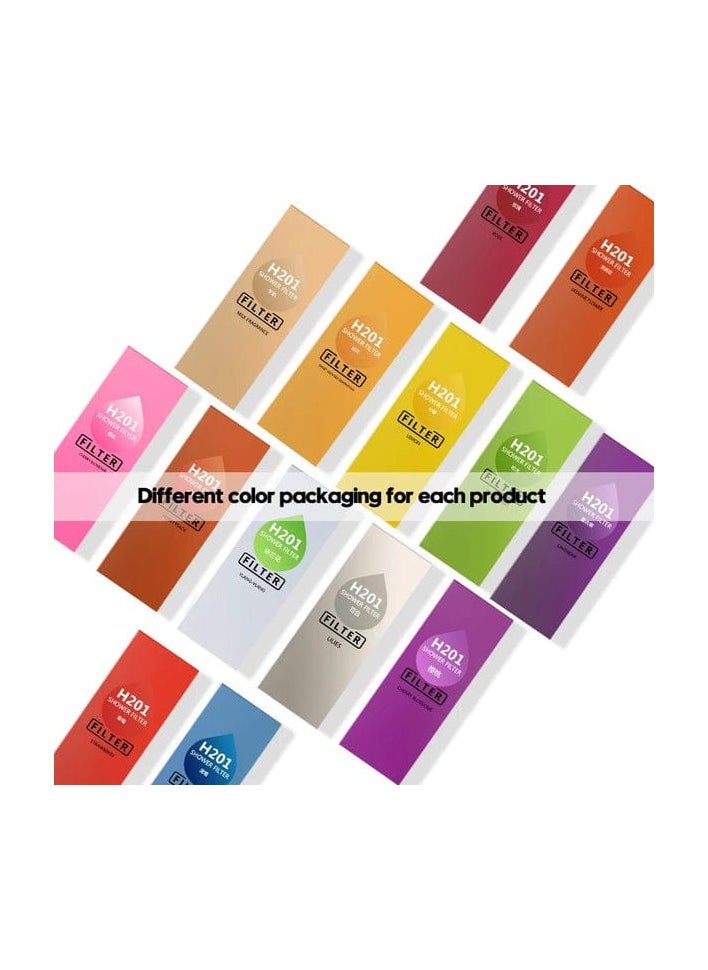 H201 - Vitamin C Shower Filter for hair fall - Water Purifying Shower Head for Healthy Skin & Hair - Vitamin C Infuser, Hard Water Softener, Beaded Filter for Bacteria Removal - Bathroom Accessories for Hair Loss Prevention & Hydration - Image 1