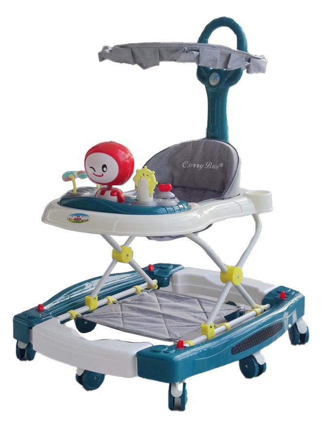 kiddoz Multifunctional Baby Walker - Lake Green 