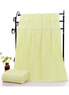 MAXQON Beach Towel - 100% Cotton 600 GSM Over Sized (90x180cm), Highly Absorbent Bath Sheet For Pool, Beach, Fitness, Sports, Yoga, Color-Cream  - Image 1