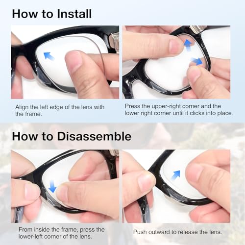 pupvus Replacement Lenses for Ray-Ban Meta Smart Glasses Gen 2/1/Wayfarer RW4006/4008/RW4012, 53mm Large/50mm Regular, Anti-Scratch - Image 3