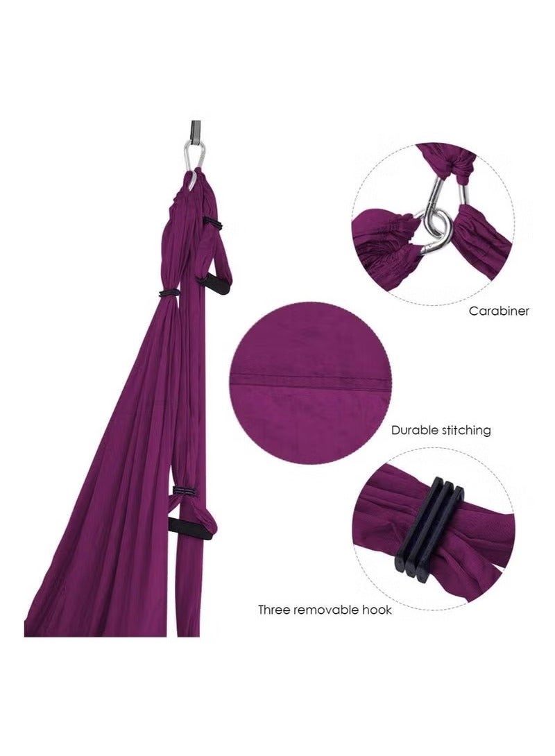 general Aerial Yoga Swing Set Yoga Hammock Yoga Swing Strong Anti-Gravity Aerial Yoga Hammock Swing Yoga Swing Sling Inversion Exercises  - Image 3