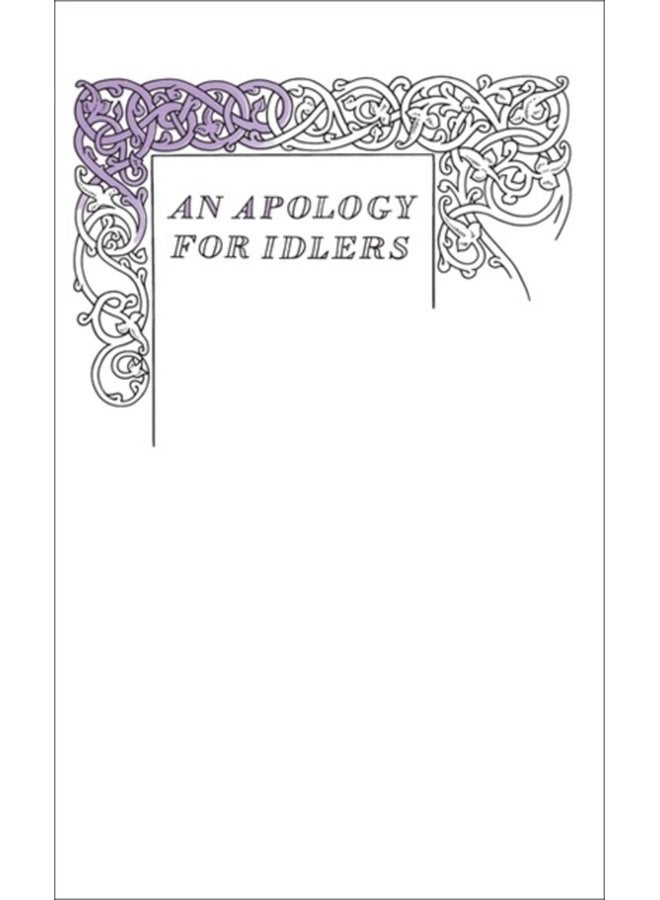 An Apology for Idlers - Paperback