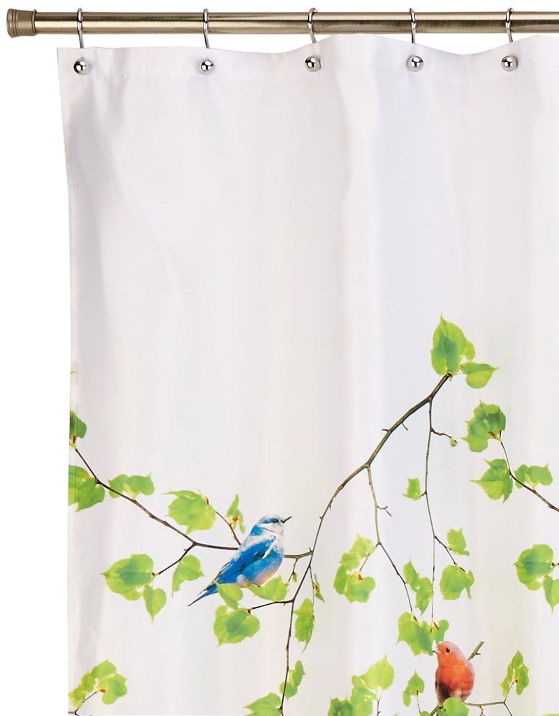 Splash Home Terrasse Design Polyester Shower Curtain, for Bathroom and Bathtub Curtains, Lightweight Washable Cloth & Water-Resistant, 70W x 72H Inch - Image 5