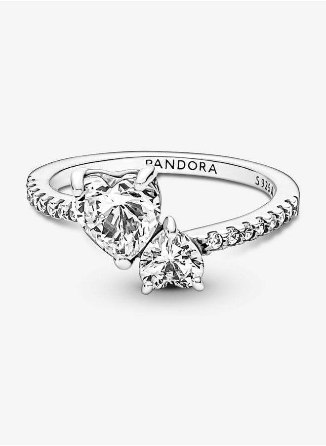 Generic - Pandora Two Hearts Ring - Image 1