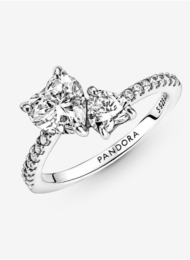 Generic - Pandora Two Hearts Ring - Image 1