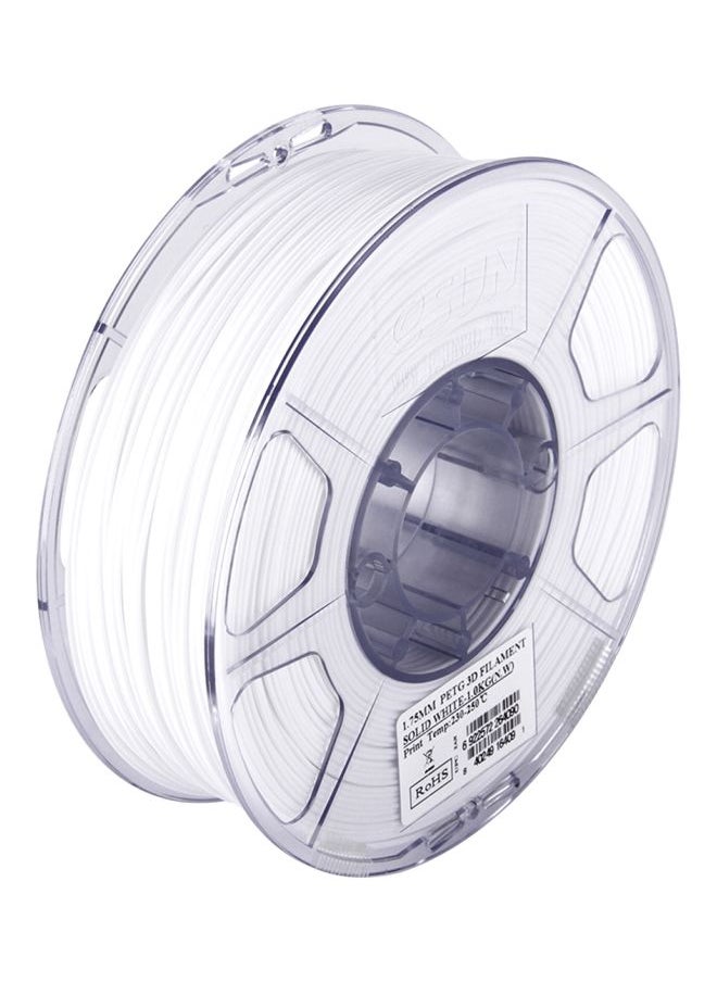 Generic PETG 3D Printer Filament Solid White  - Image 5