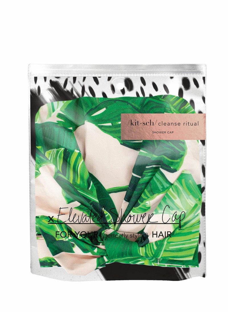 Excefore Shower Caps for Women,  Waterproof Reusable Shower Hair Caps Elastic Hem Turban Shower Bath Caps Bowknot Silky Satin Bath Hair Caps for Long, Short... - Image 2