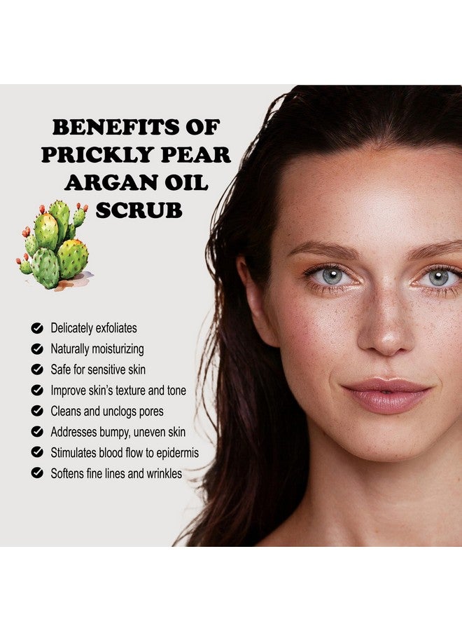 Zakia's Morocco Zakia's Delicate Prickly Pear & Argan Oil Honey Scrub for face and body - 4 oz Jar - Image 2
