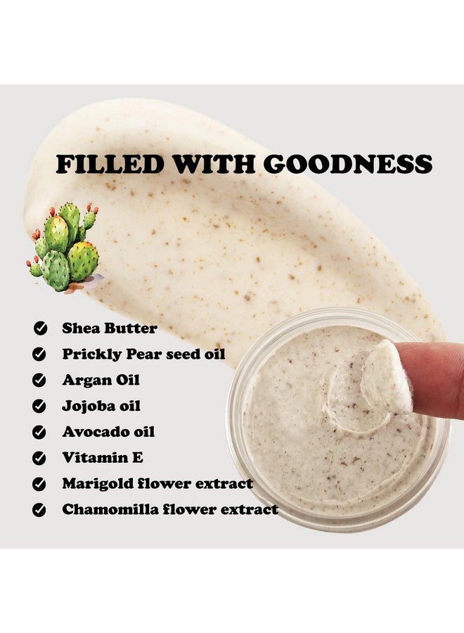 Zakia's Morocco Zakia's Delicate Prickly Pear & Argan Oil Honey Scrub for face and body - 4 oz Jar - Image 3