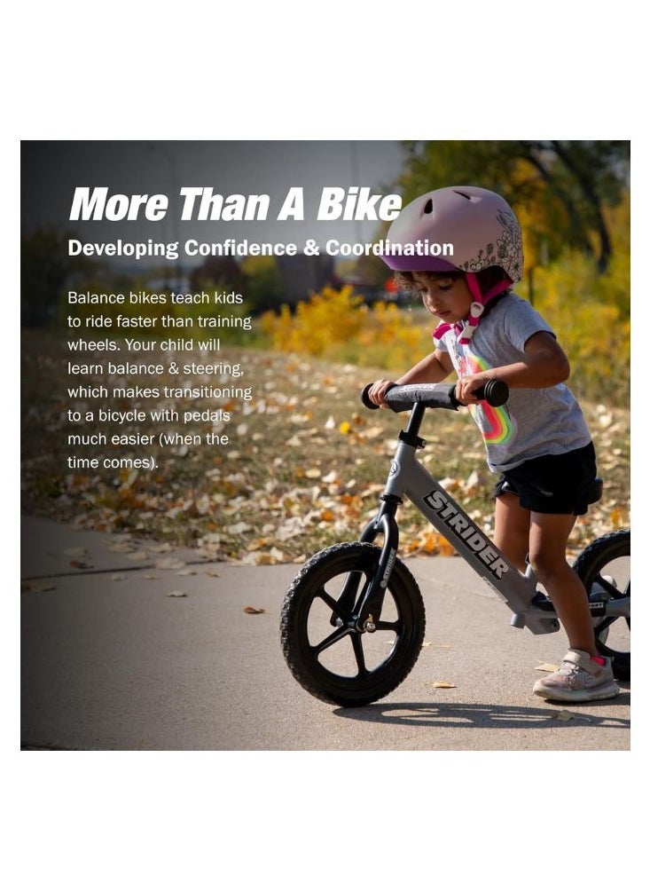 STRIDER - Strider 12” Sport Bike - No Pedal Balance Bicycle for Kids 18 Months to 5 Years - Includes Safety Pad, Padded Seat, Mini Grips & Flat-Free Tires - Tool-Free Assembly & Adjustments - Image 1