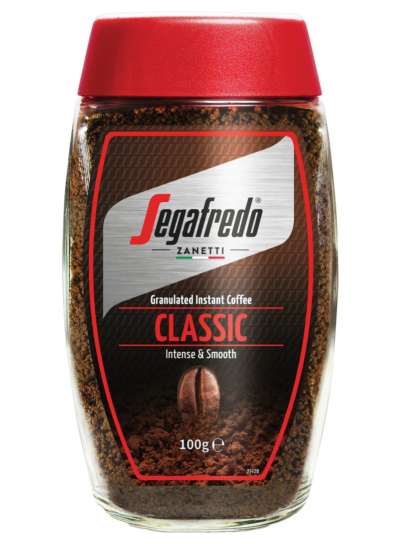 Segafredo Zanetti Classic Granulated Instant Coffee 100g - Image 1