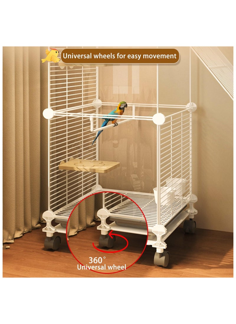 Bird Cage, Bird Cage for Parrot Parakeet, Transparent Design with Slide-Out Tray Open Top, Rolling Metal Birdcage Encrypted Iron Mesh (Size : 37 * 37 * 115cm) - pzsku/ZF71CA55A96C7A29EF2A9Z/45/_/1712037331/a1cb55a3-78c3-40f0-a7c7-1612b348d1e6