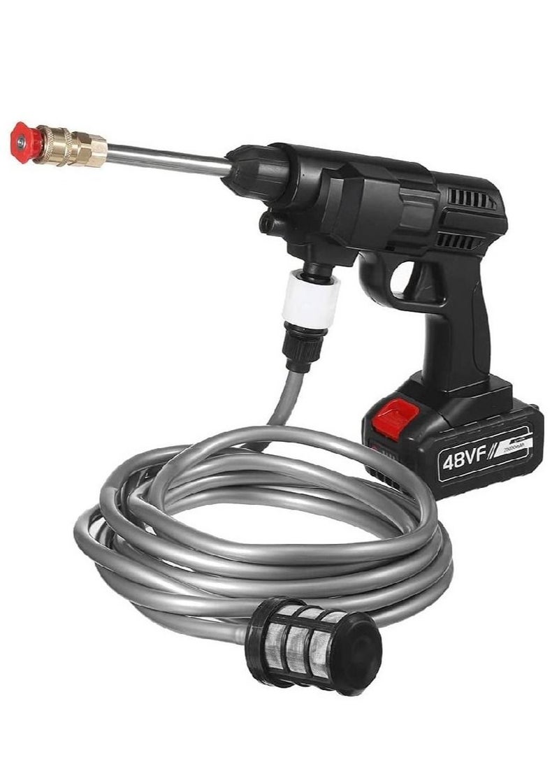 GENNEXT Dual Battery Cordless High Pressure Car Washer with Nozzles Water Gun Set Garden Cleaning Jet Car Washing Machine - Image 1