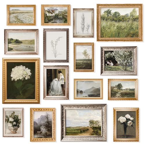 97 Decor Vintage Wall Art Prints 16 Pcs French Country Decor Vintage Posters For Room Aesthetic Pictures Vintage Prints For Wall Decorations Landscape Painting Gallery Wall Art For Bedroom UNFRAMED - Image 1
