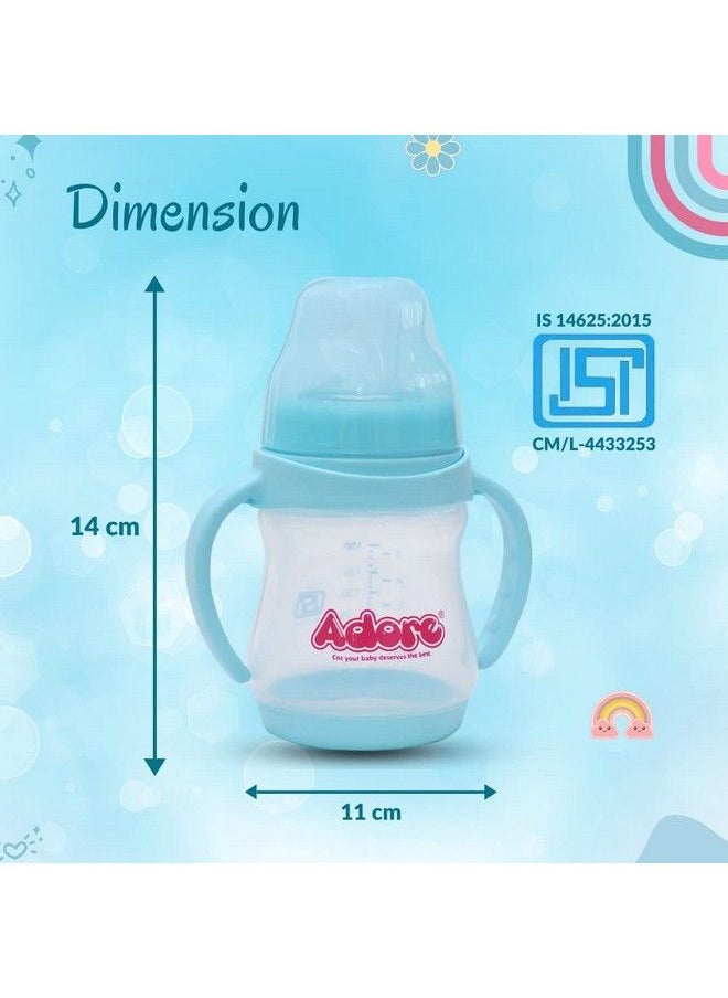 Adore Giggle Spout Sippy Cup With Soft Spout And Leakproof Design150 Ml (Blue)  - Image 4
