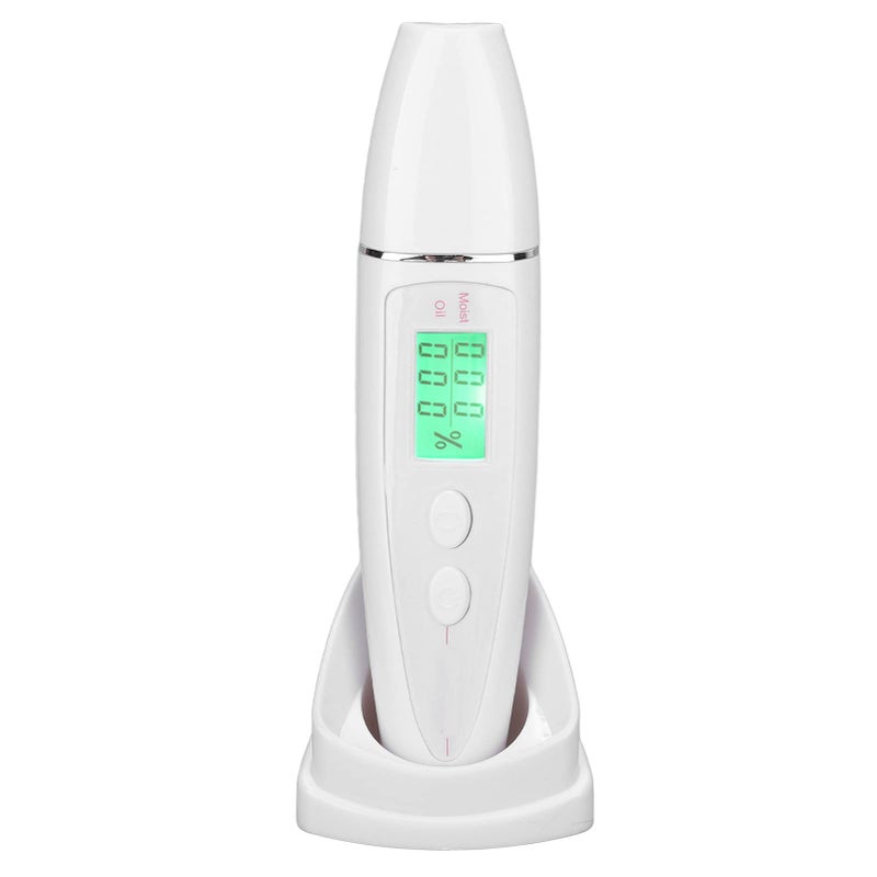 Sonew Facial Skin Tester Skin Analyzer Skin Analyzer Smart Display Skin Care Portable Digital Skin Detector Pen for Home Beauty Salon Spa White