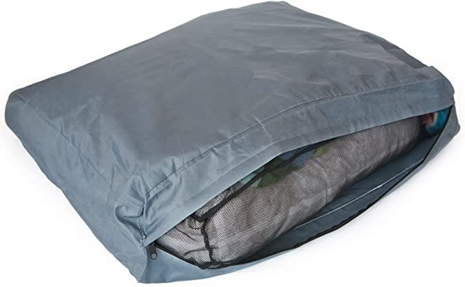 Molly Mutt WaterResistant Dog Bed Liner Polyester Bed Liner for Dogs Easy to Clean Gray MediumLarge 27x36x475 - Image 1