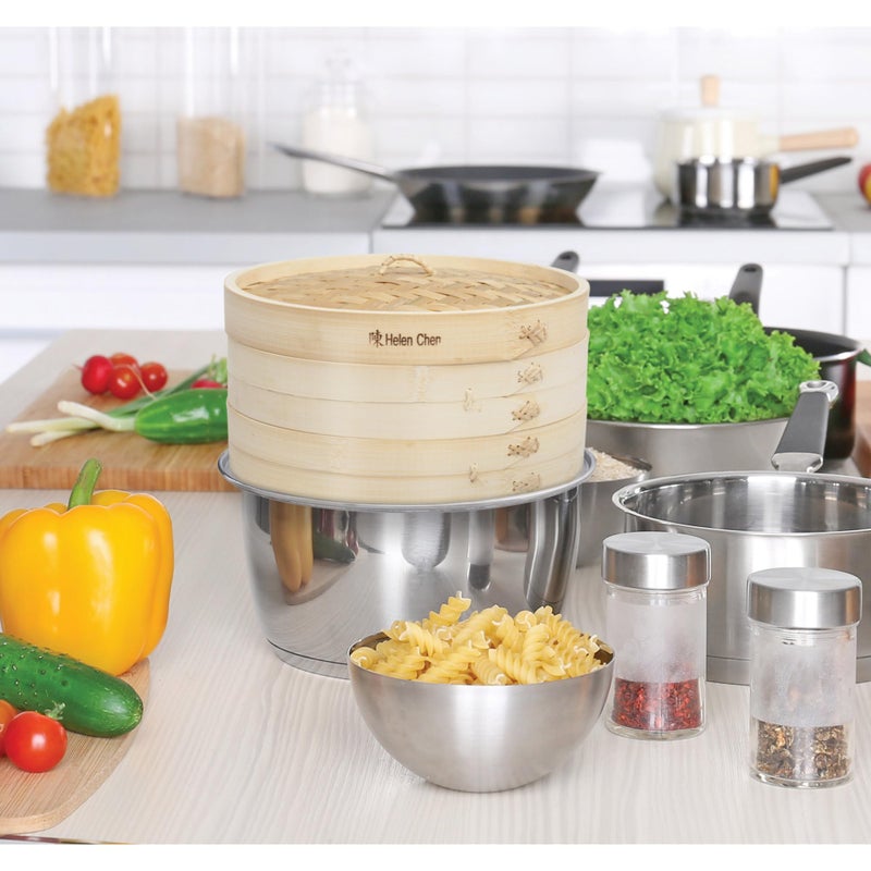 Helen's Asian Kitchen Helenâ€™s Asian Kitchen Premium Bamboo Steamer Ring â€“ 11-Inch Aluminum Steam Adapter for 10-Inch Bamboo Steamer Baskets. Perfect for Dutch Ovens, Stockpots, and Dim Sum Dumpling Steaming - Image 5