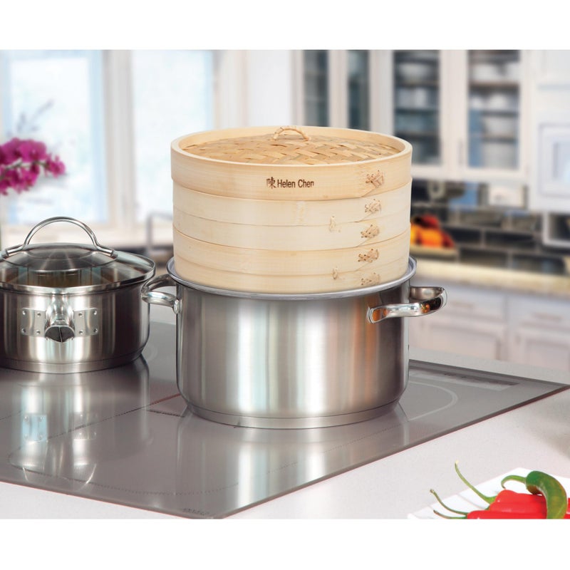 Helen's Asian Kitchen Helenâ€™s Asian Kitchen Premium Bamboo Steamer Ring â€“ 11-Inch Aluminum Steam Adapter for 10-Inch Bamboo Steamer Baskets. Perfect for Dutch Ovens, Stockpots, and Dim Sum Dumpling Steaming - Image 3