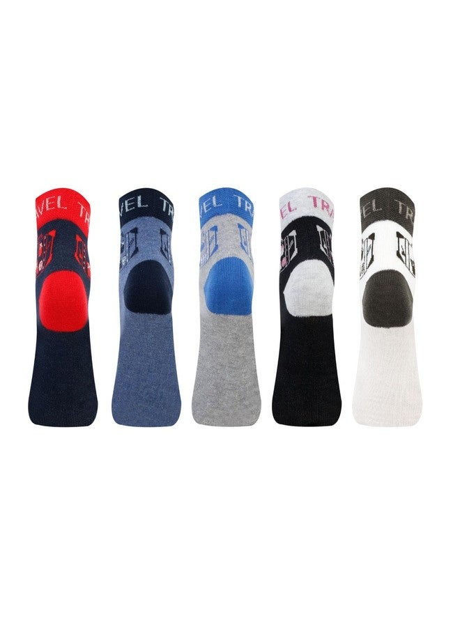 Bonjour Kids Fancy Ankle Socks for Boys Pack of 5 - Image 4
