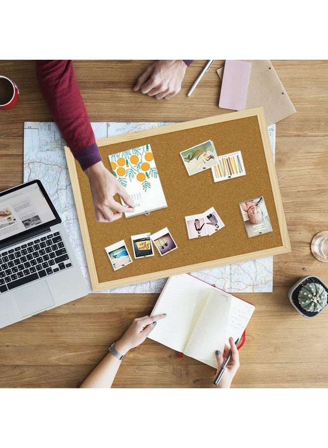 OWLKELA 17.7 X 13.3 Inch Cork Board Bulletin Board, Wall-Mounted Presentation, Message Notice Pin Board, Perfect for Office & Home Decor, School, Cubicle - Image 5