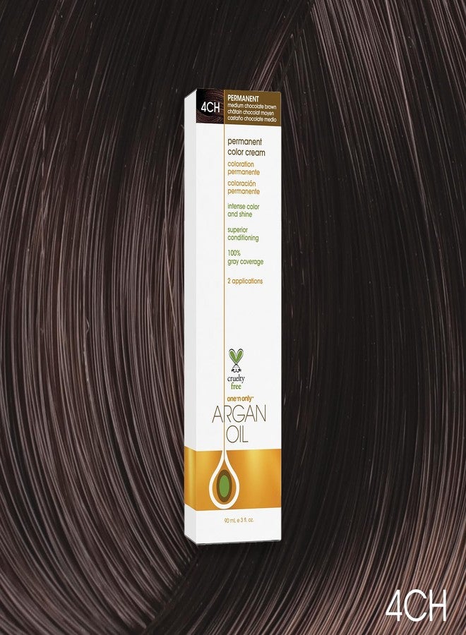 One N Only One 'n Only MEDIUM CHOCOLATE BROWN 4CH, 3 OZ, PERMANENT Hair Color, RICH CHOCOLATE BRUNETTE, GRAY COVERAGE, ARGAN OIL TO NOURISH AND SMOOTH - Image 2