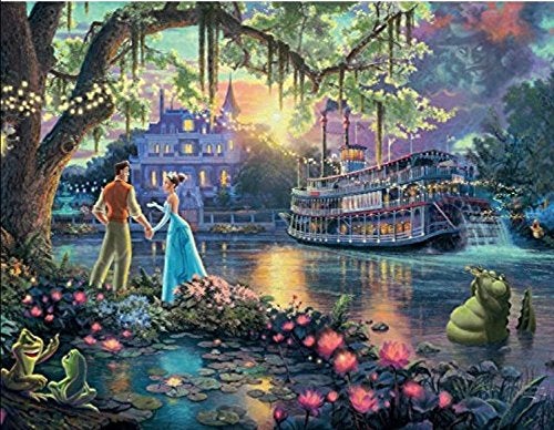 Ceaco - 4 in 1 Multipack - Thomas Kinkade - Disney Dreams Collection - Lion King, Peter Pan, Princess & the Frog, & Jungle Book - (4) 500 Piece Jigsaw Puzzles - Image 3