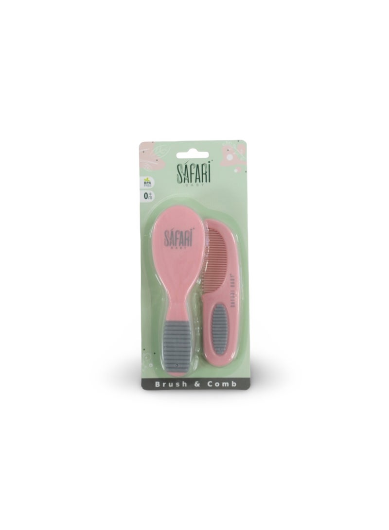 سفاري مجموعة فرشاة ومشط سفاري للأطفال - وردي - Image 1