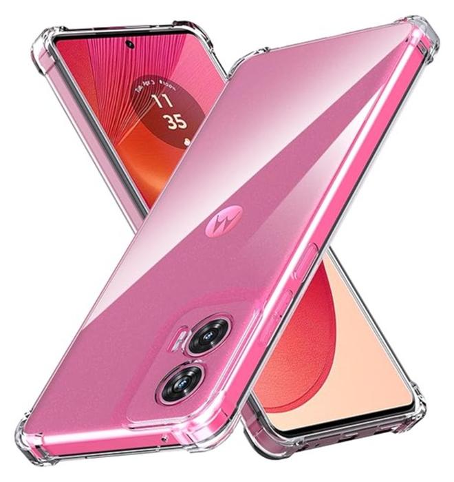 QIRG Silicone transparent Case for Motorola Edge 50 Fusion 5G ,Scratch-Resistant Shockproof Drop Proof Protective Phone Case [Shock-Absorbing Corners] Designed for Motorola Edge 50 Fusion Phone Case - Image 1