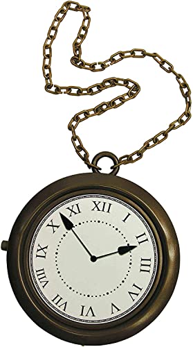 Rubies Adult Hip Hop Oversized Old School Clock Necklace Costume Accessory for Themed Parties and Halloween - Image 1