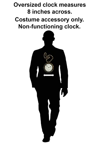 Rubies Adult Hip Hop Oversized Old School Clock Necklace Costume Accessory for Themed Parties and Halloween - Image 2