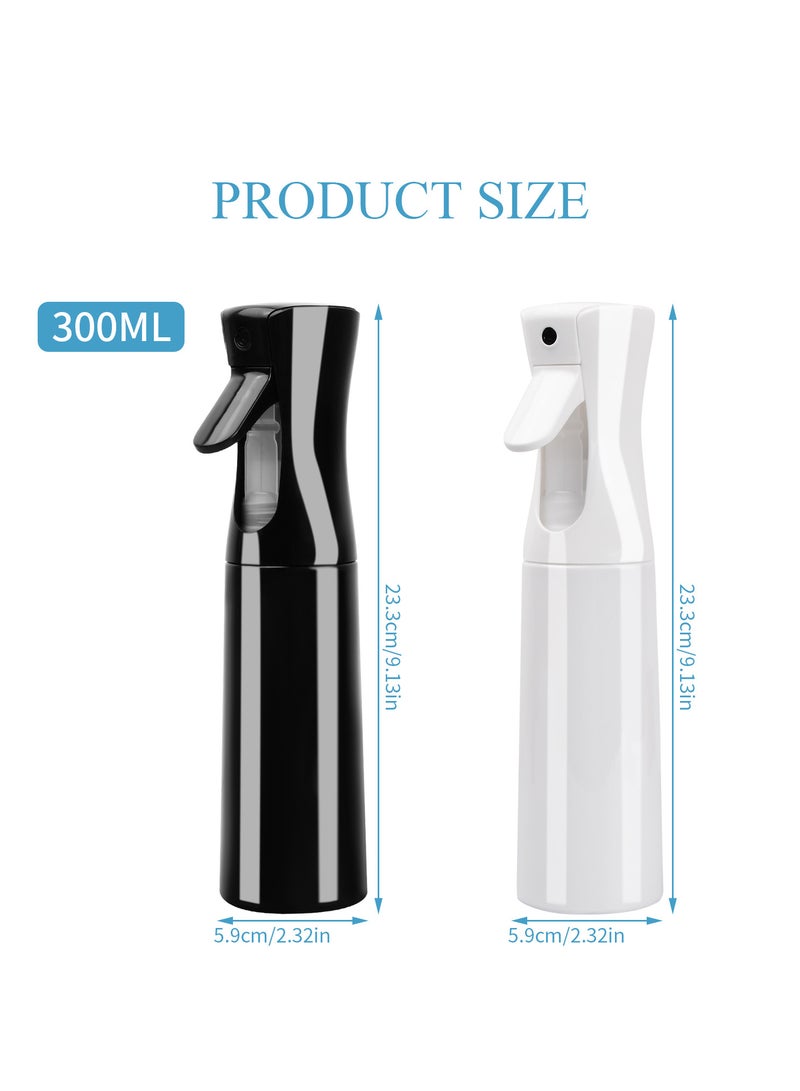 عام عبوتان من زجاجات الرذاذ المضغوطة سعة 300 مل، زجاجات ضخ فارغة من PET للرذاذ الناعم لتصفيف الشعر والبستنة والعناية بالبشرة - Image 2