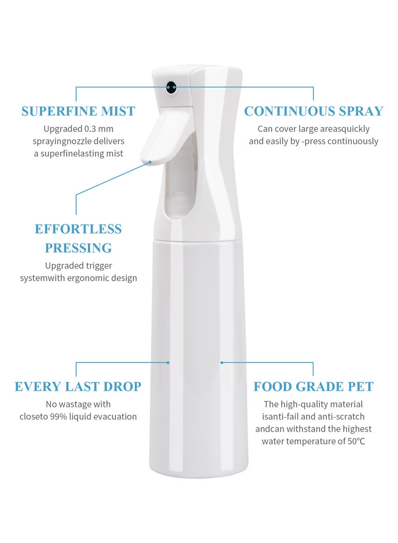 عام عبوتان من زجاجات الرذاذ المضغوطة سعة 300 مل، زجاجات ضخ فارغة من PET للرذاذ الناعم لتصفيف الشعر والبستنة والعناية بالبشرة - Image 5