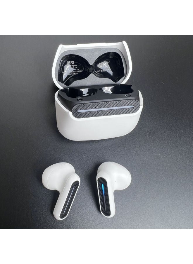 Langston True Wireless Noise-cancelling Bluetooth Earbuds Long Battery Life Music Gaming Dual Mode Mg White - Image 2