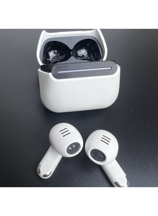 Langston True Wireless Noise-cancelling Bluetooth Earbuds Long Battery Life Music Gaming Dual Mode Mg White - Image 1