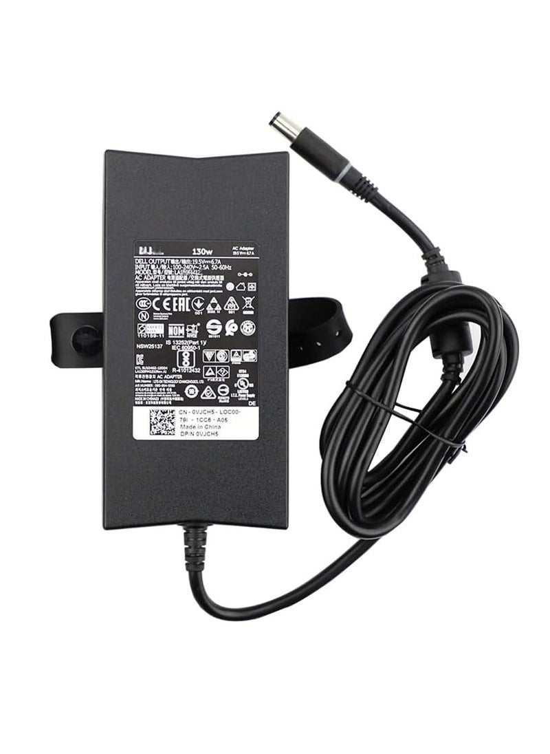 Generic - 130W power adapter for laptops, compatible with models such as XPS 15, Inspiron 7559, Precision 5510. This charger - Image 1