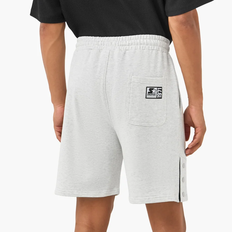 STARTER Starter Button Detail Shorts with Drawstring Closure and Pockets