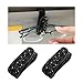 Wevdn 2 PCS Car Sun Visor Glasses Holder Fashion Bling Car Eyeglasses Sunglasses Hanger for Women Girls Glasses Holder Clip Hanger Mount with Ticket Card Clip Car Accessories Black - Image 2