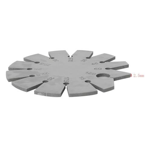 DGBRSM 15-120 Degree Round Shape Knife Angle Finder Knife Blade Angle Gauge Stainless Steel Bevel Gauge Ax Angle Gauge for Measuring Knife Angle - Image 2