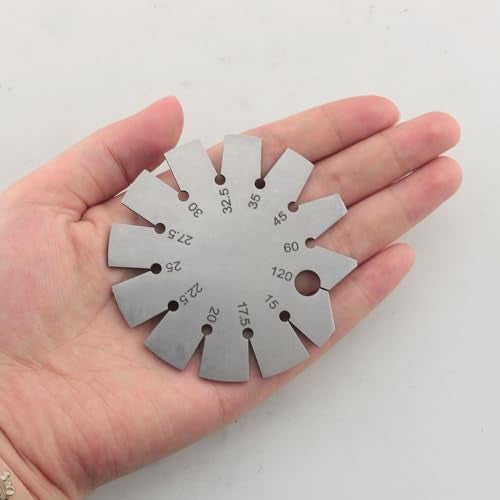 DGBRSM 15-120 Degree Round Shape Knife Angle Finder Knife Blade Angle Gauge Stainless Steel Bevel Gauge Ax Angle Gauge for Measuring Knife Angle - Image 5