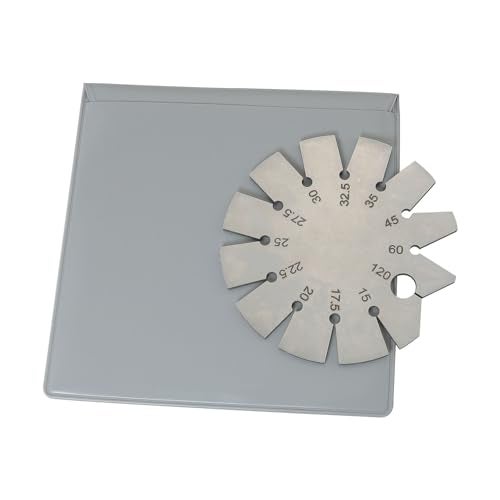 DGBRSM 15-120 Degree Round Shape Knife Angle Finder Knife Blade Angle Gauge Stainless Steel Bevel Gauge Ax Angle Gauge for Measuring Knife Angle - Image 3