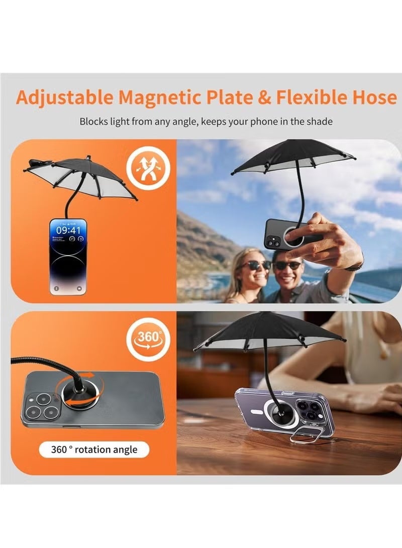 Portable Magnetic Parasol, Portable and Adjustable Outdoor Use Parasol, Helps Reduce Car Temperature and Screen Brightness, Ideal for Beaches, Sunbathing and Golf and Car Navigation - Image 5
