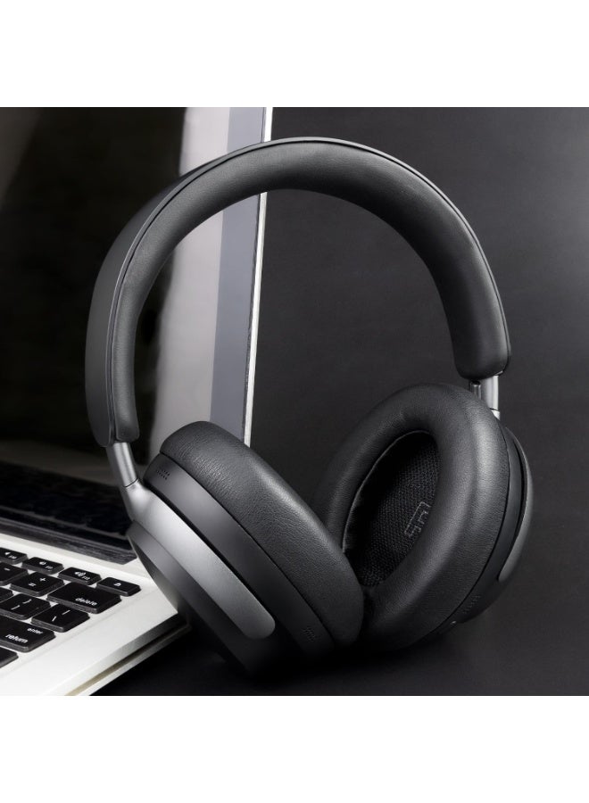 QIRG Replacement Earpads for Bose QuietComfort(QC) Ultra Wireless Headphones, Ear Pads Cushions with Softer Protein Leather, High-Density Noise Cancelling Foam - Black - Image 5