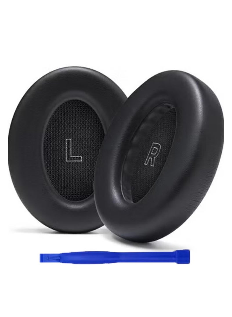 QIRG Replacement Earpads for Bose QuietComfort(QC) Ultra Wireless Headphones, Ear Pads Cushions with Softer Protein Leather, High-Density Noise Cancelling Foam - Black - Image 1
