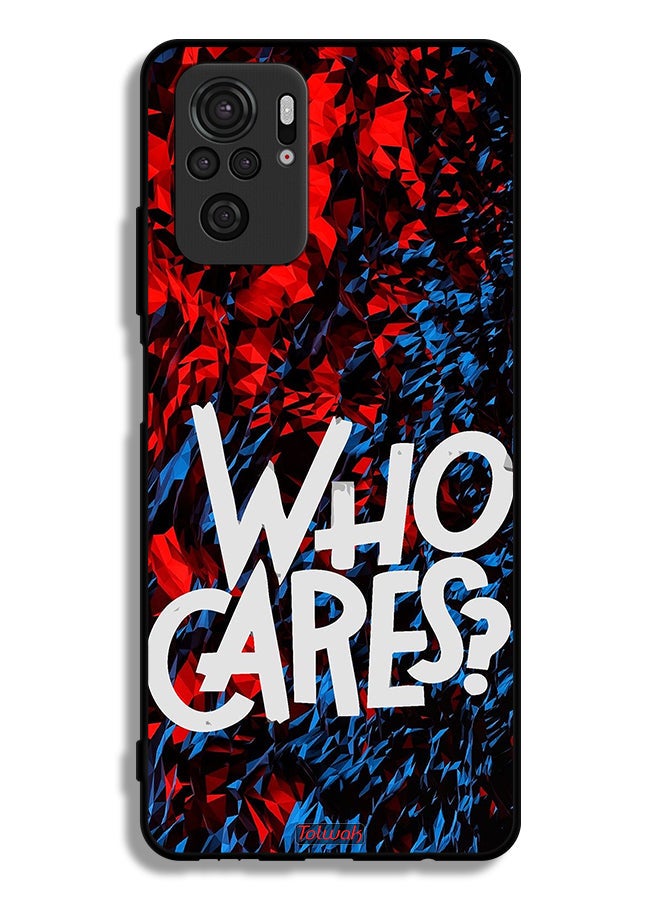 Tolwak Xiaomi Redmi Note 10S Protective Case Cover Who Cares - Image 2