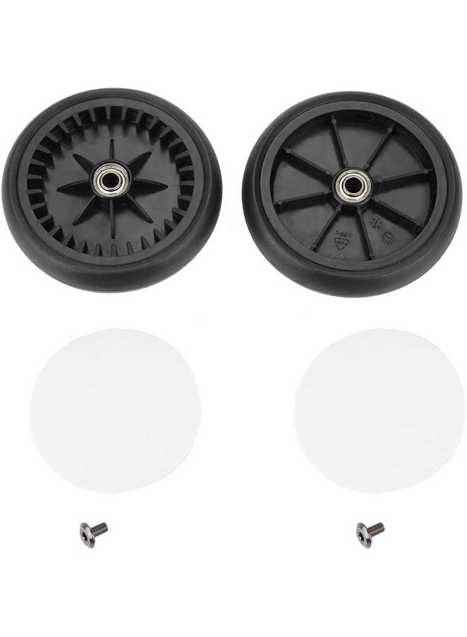 Cuque Stroller Bearing Wheel, Stroller Wheels Replacement Baby Stroller Wheel Stroller Wheel Accessory for Yoyo, Kiddopotamus, Chbaby (a Pair of Rear Wheels) - Image 2